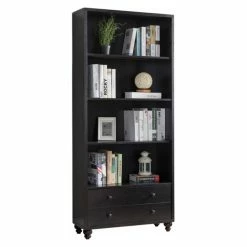 Hot Sale 🎉 Standard Benzara Wood Display Bookcase - Red Cocoa Brown 💯