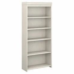 Coupon 🌟 Bush Furniture Standard Fairview Five Shelf Bookcase 🎉