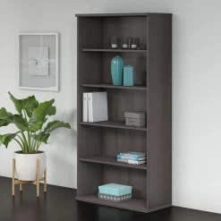 Coupon 😍 Standard Bush Business Furniture Studio C 5-Shelf Bookcase 🌟