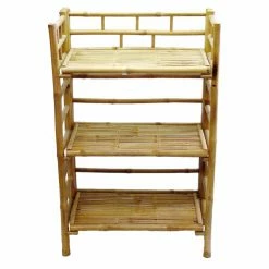 Budget ⭐ Etagere Bamboo54 Shelf Bamboo 3 Tier 🔔