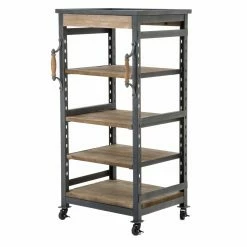 Coupon ⭐ Decorative Burnham Home Designs Hampton Industrial Bookshelf - Natural 👏