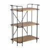 Buy ⭐ Best Selling Home Etagere Yorktown Industrial Antique Iron And Wood Bookcase 🔥