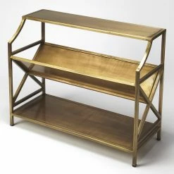 Outlet 👍 Butler Specialty Decorative Butler Keats Antique Gold Librarie Bookcase 🥰