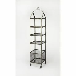 Coupon 👏 Butler Specialty Butler Industrial Chic Trammel Etagere Bookcase - Gray 😉
