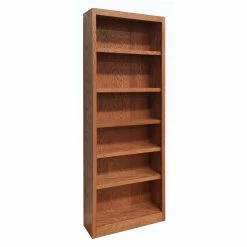 Brand new 🌟 Standard Concepts In Wood Single Wide 6 Shelf Bookcase 😀
