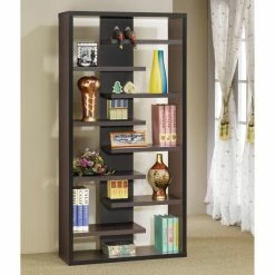 Top 10 ⭐ Decorative Coaster Furniture Cappuccino Bookcase With Floating Shelves 🤩