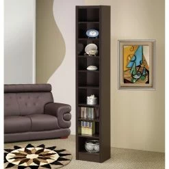 Brand new 😀 Decorative Coaster Furniture Slim Bookcase ✔️
