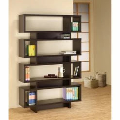 Hot Sale ❤️ Decorative Coaster Furniture Cappuccino 3-Tier Bookcase 🔥