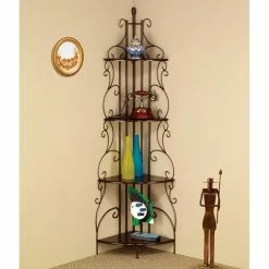 Cheap 👏 Coaster Furniture Scroll Corner Bookcase 🛒