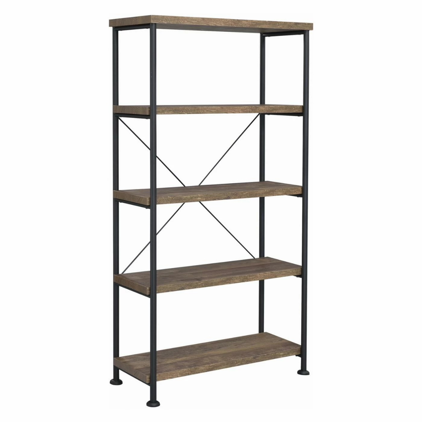 Wholesale π Coaster Furniture Analiese Rustic Industrial Decorative Bookcase - Rustic Oak π