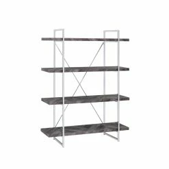 Top 10 🌟 Coaster Furniture Grimma Decorative Bookcase - Rustic Grey Herringbone 😍