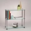 Flash Sale 😍 Decorative Convenience Concepts Classic Glass 3-Shelf Bookcase ⭐