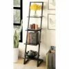 New 🎉 Leaning & Ladder Convenience Concepts 4 Tier Ladder Bookshelf - Black ✨