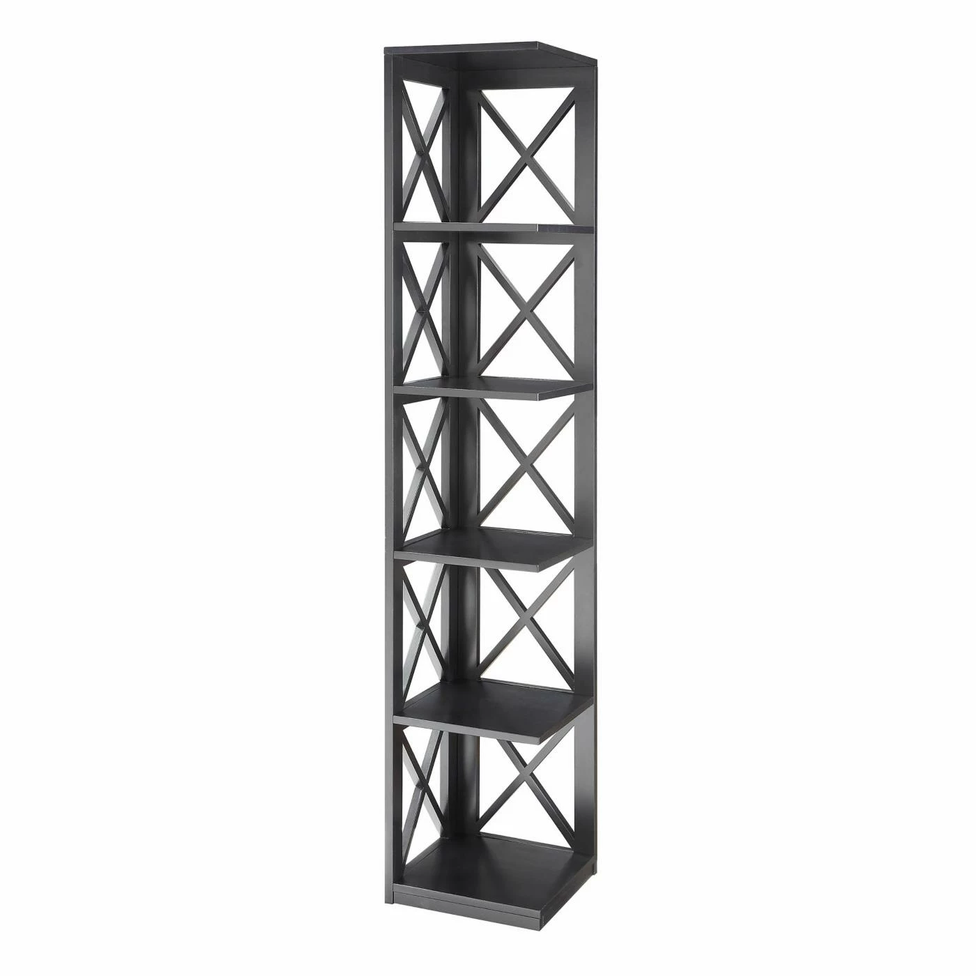 New β Convenience Concepts Oxford 5 Tier Corner Bookcase π€©