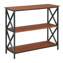 New 🌟 Decorative Convenience Concepts Tucson 3 Tier Bookcase ✔️