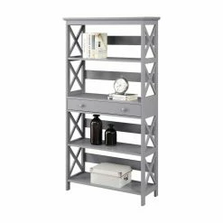 Flash Sale 😀 Decorative Convenience Concepts Oxford Bookcase With Drawer 😉