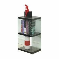 Budget 🎉 Cube Convenience Concepts SoHo 3 Shelf Tower Bookcase - Weathered Gray ✔️