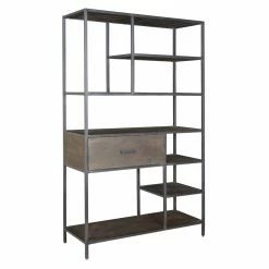 Cheapest 🎉 Decorative Coast To Coast Ancia 42 In. Open Back Bookcase - Ancia Smoke 😉