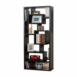 Cheap 🤩 Decorative Furniture Of America Unique Wood Bookcase/ Display Cabinet - Red Cocoa 🔔