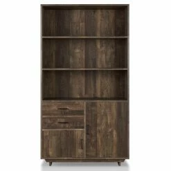 Outlet π― Standard HN Home Durant Modern Farmhouse Bookcase With Cabinets π―