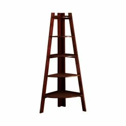 Best deal ⭐ Furniture Of America Leaning & Ladder Merill 5-Tier Ladder Shelf ❤️