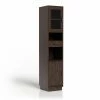 Best Pirce 👏 Standard Furniture Of America Ellis Industrial Rustic Multimedia Storage Tower Shelf - Vintage Walnut 👏
