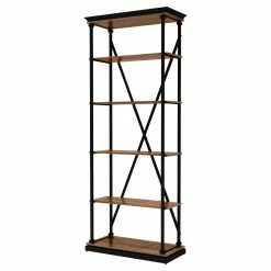 Best reviews of ❤️ Standard Furniture Of America Makaha Rustic 5-Shelf Bookcase - Dark Oak 🛒
