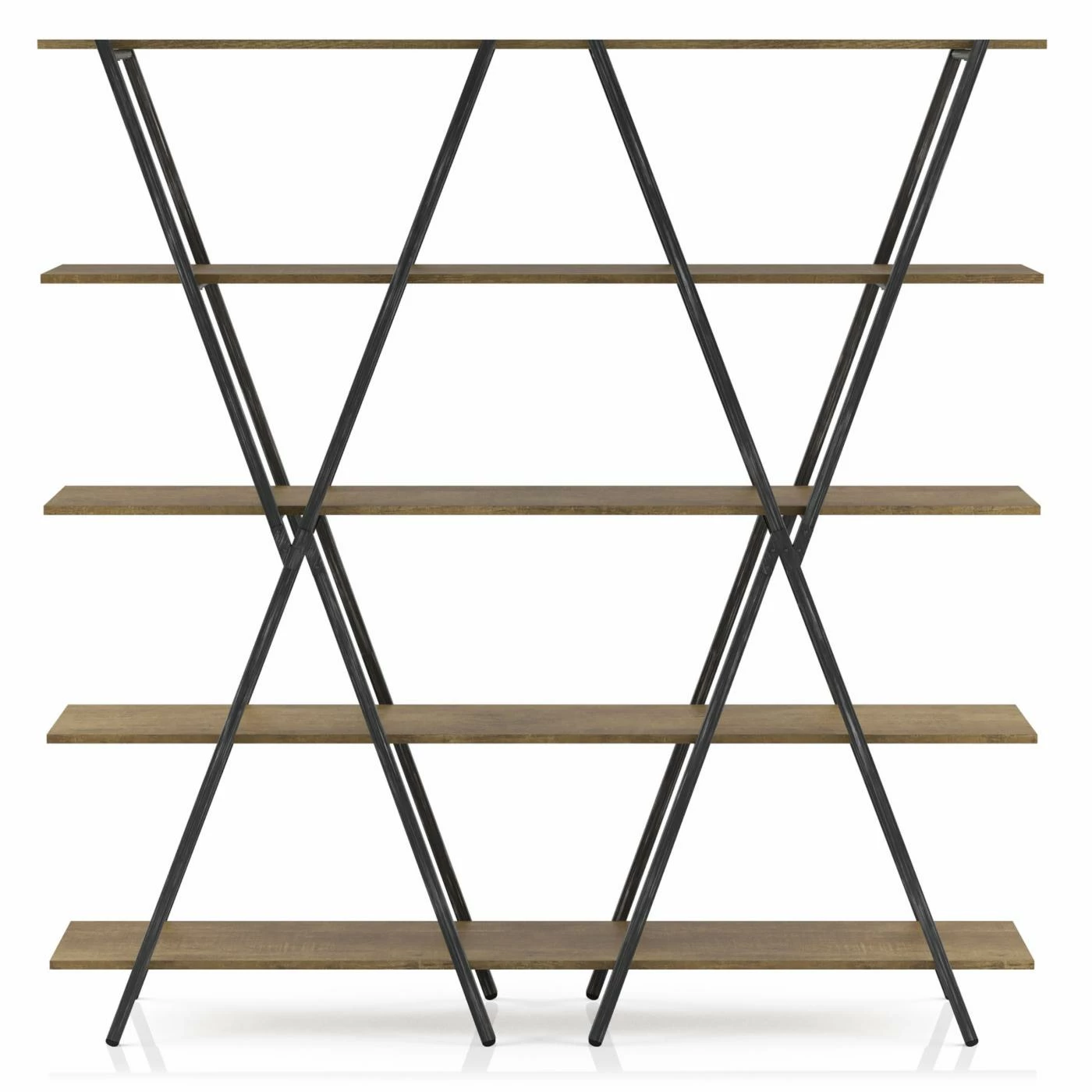 Wholesale π€© Standard Furniture Of America Lochloman X-frame Metal 5-Shelf Bookcase π₯