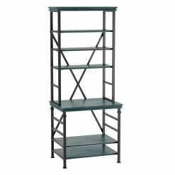 Coupon 😀 Standard Furniture Of America Elmenda Adjustable Shelves Bookcase - Antique Blue ⌛