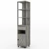 Outlet 👏 Library & Wall Furniture Of America Valmy 72 In. Bookcase Tower ✨