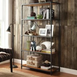 Discount β Weston Home 4 Shelf Decorative Bookcase - Brown π€©