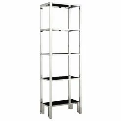 Discount π₯° Chelsea Lane Decorative Bookcase - Chrome π₯