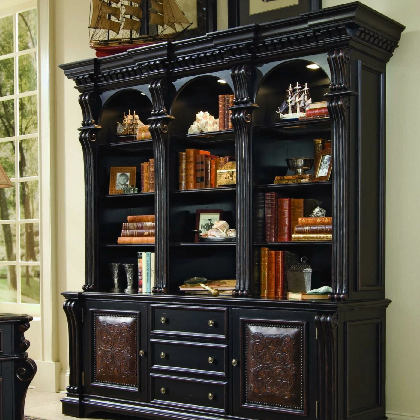 Best Sale π Hooker Furniture Library & Wall Hooker Telluride Wall Bookcase With Storage π€©
