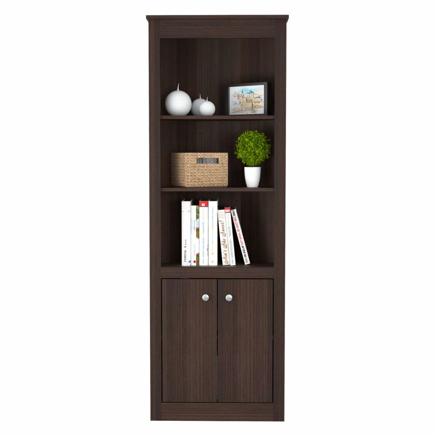 Wholesale 🔔 Inval 2 Door Corner Bookcase 🔥