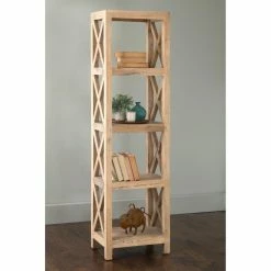 Cheap ❤️ Decorative East At Main Birch Rubberwood Bookcase 🧨