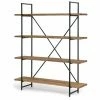 Hot Sale 🔔 Glamour Home Ailis 75 In. Etagere Bookcase With Four Shelves 🤩