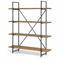 Hot Sale 🔔 Glamour Home Ailis 75 In. Etagere Bookcase With Four Shelves 🤩