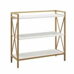 Deals 😉 Decorative Leick Home Claudette Low Open Back Bookshelf ❤️
