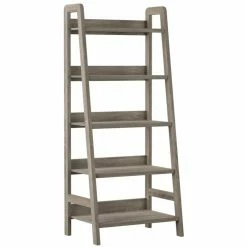 Best deal π Leaning & Ladder Linon Tracey 5-Tier Ladder Bookshelf - Gray π