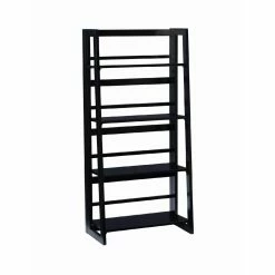 Best reviews of 🔥 Standard Linon Delanie 4-Shelf Folding Bookcase - Black 💯