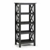 Deals 🎉 Standard Linon Davis 4-Shelf Bookcase - Black 🎁