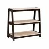 Deals ❤️ Standard Linon Harwich 3-Shelf Bookcase - Black/Natural ❤️