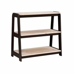 Deals ❤️ Standard Linon Harwich 3-Shelf Bookcase - Black/Natural ❤️