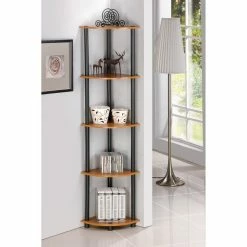 Wholesale 🥰 Furinno Turn-N-Tube 5 Tier Corner Bookcase ⭐