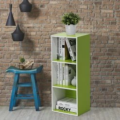 Budget 🌟 Cube Furinno 3 Tier Open Shelf Bookcase 🧨