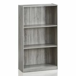 Flash Sale 👍 Furinno Standard Bookcase - Oak Gray ⌛