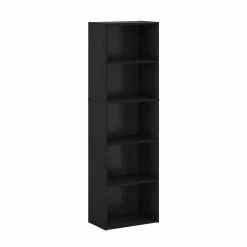 Brand new 😀 Standard Furinno Luder 5-Tier Reversible Color Open Shelf Bookcase, Blackwood 🧨