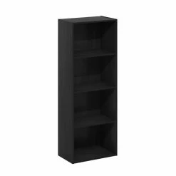 Discount 🔥 Standard Furinno Luder 4-Tier Open Shelf Bookcase, Blackwood 🤩