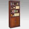 Best Sale ✨ Standard Martin Furniture Huntington Club Wood Bookcase With Doors - Cherry 🛒