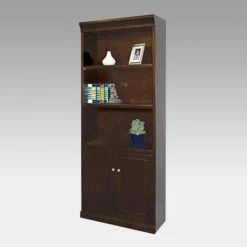 Best reviews of 🛒 Decorative Martin Furniture Fulton Wood Bookcase With Doors - Espresso ⌛